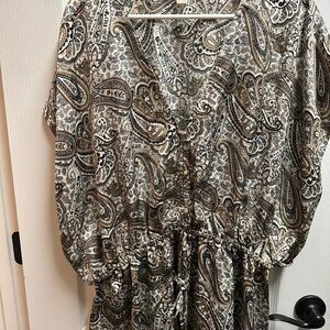 Michael Kors Paisley Print Women's blouse size 2XL/ NWOT B 121